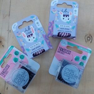 4 Pack Invisibobble Hair Ties Ponytail Holders New 16 Total